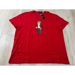 Polo Ralph Lauren Men's Polo Bear Classic Fit T-Shirt Color Red Size Xl